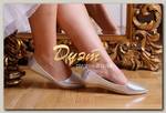 Серебряные балетки 'Silver' для невесты