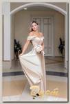 Свадебное платье Base Dress 3 с бретелями (капучино)